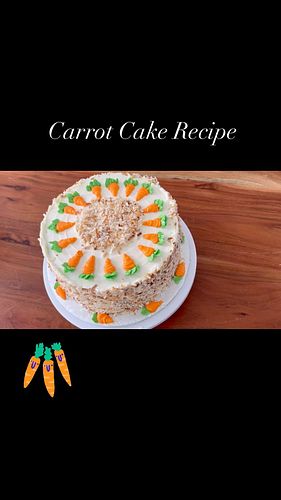 My carrot cake with fluffy cream cheese buttercream recipe and tutorial is now LIVE! 🥕 🍰 

Whether you’re a baking enthusiast...