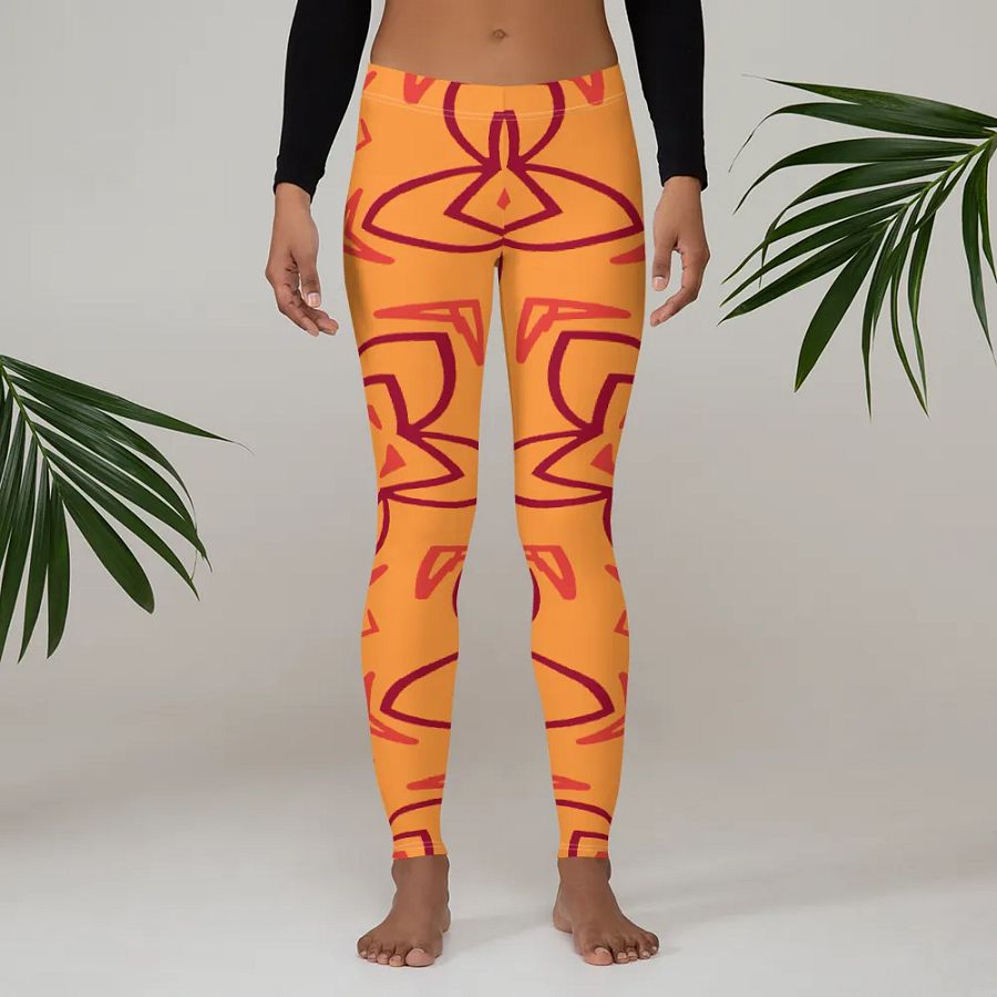 Retro Floral Fusion All-Over Leggings product image (3)