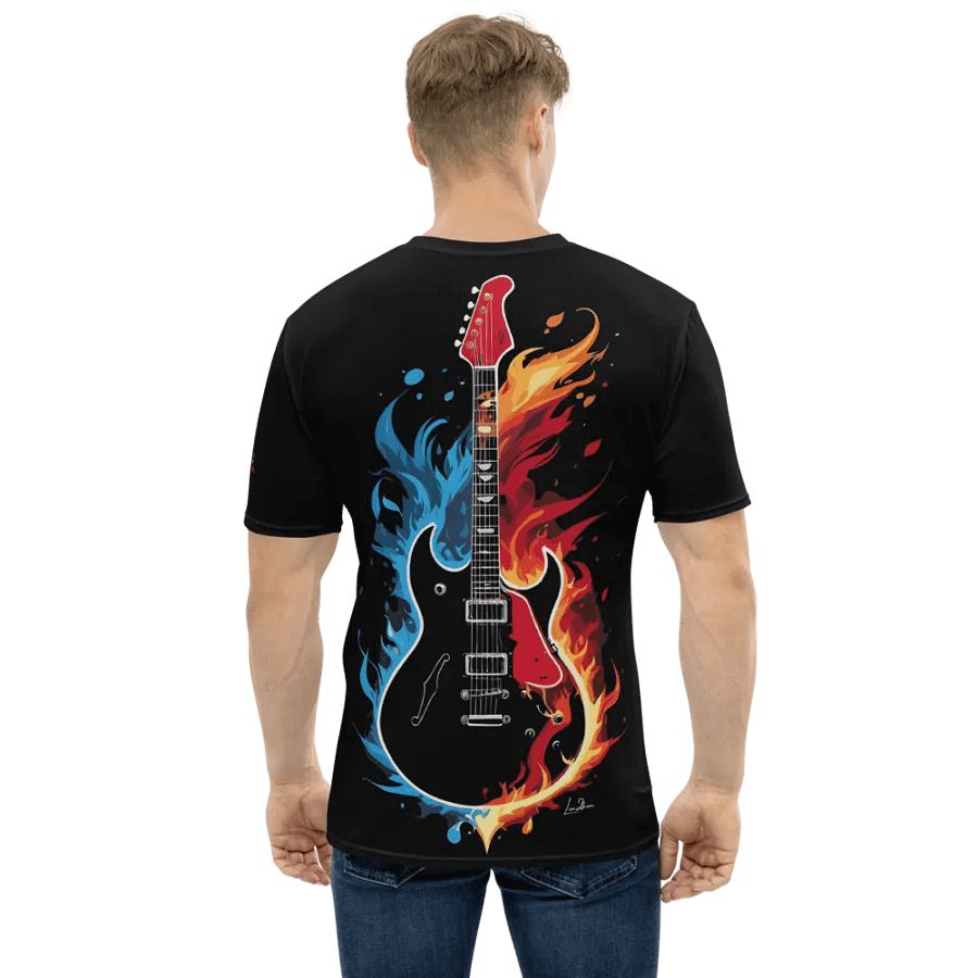 Fire and Water Guitar - Print Tee product image (2)