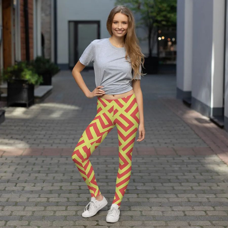 Customizable Geometric All-Over Leggings product image (7)