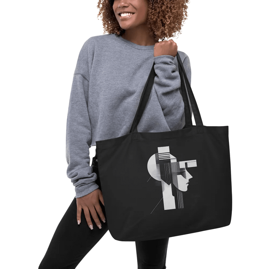 Abstract Persona 004 (Black) (Organic Cotton Tote) product image (5)