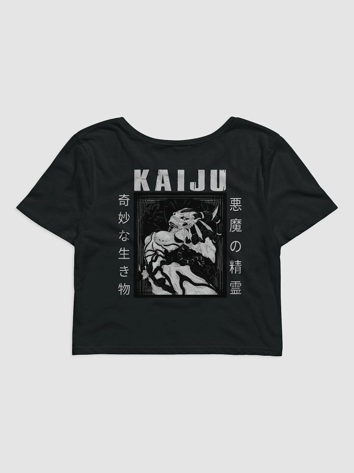- [BACK PRINT] - KAIJU Blackout Woman's Crop Tee product image (2)