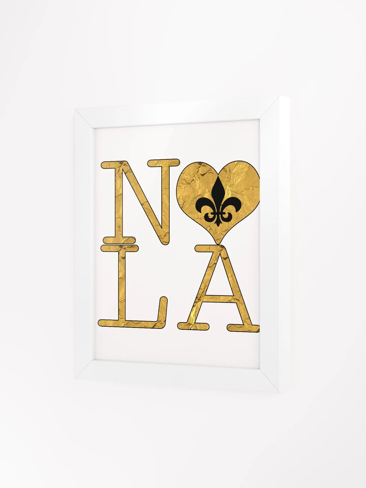 I LOVE NOLA **BIGSHOT POSTER** (GOLD WRAP FULL w/ OUTLINE) product image (3)