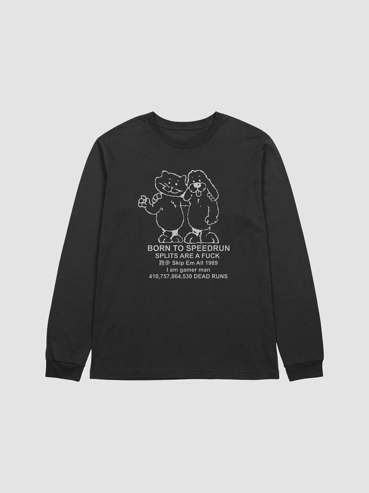 Born to Speedrun - Longsleeve Tee - Black product image (1)