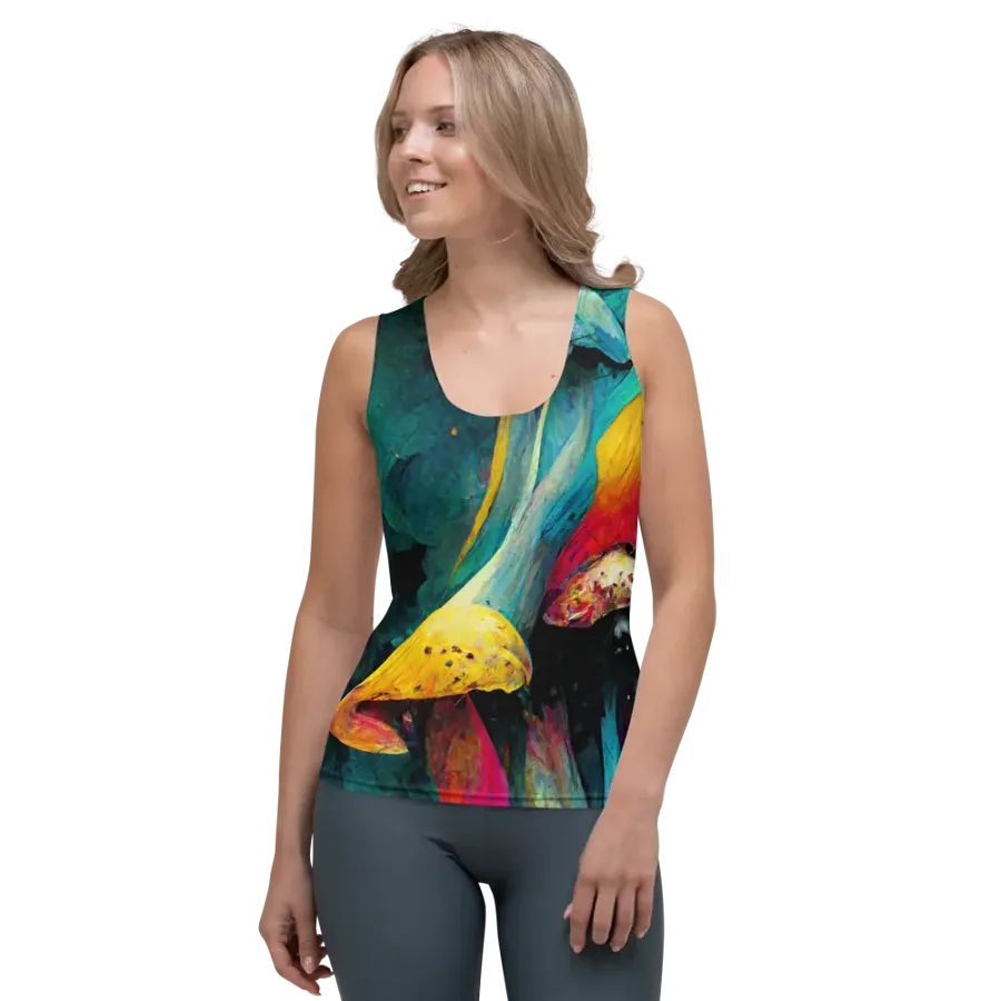 Whimsical Mushroom Dream All-Over Tank Top product image (1)
