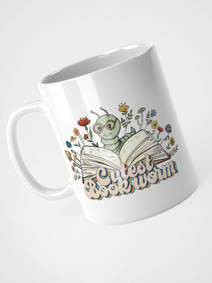 Cutest Bookworm Mug – Whimsical Book Lover Gift product image (4)