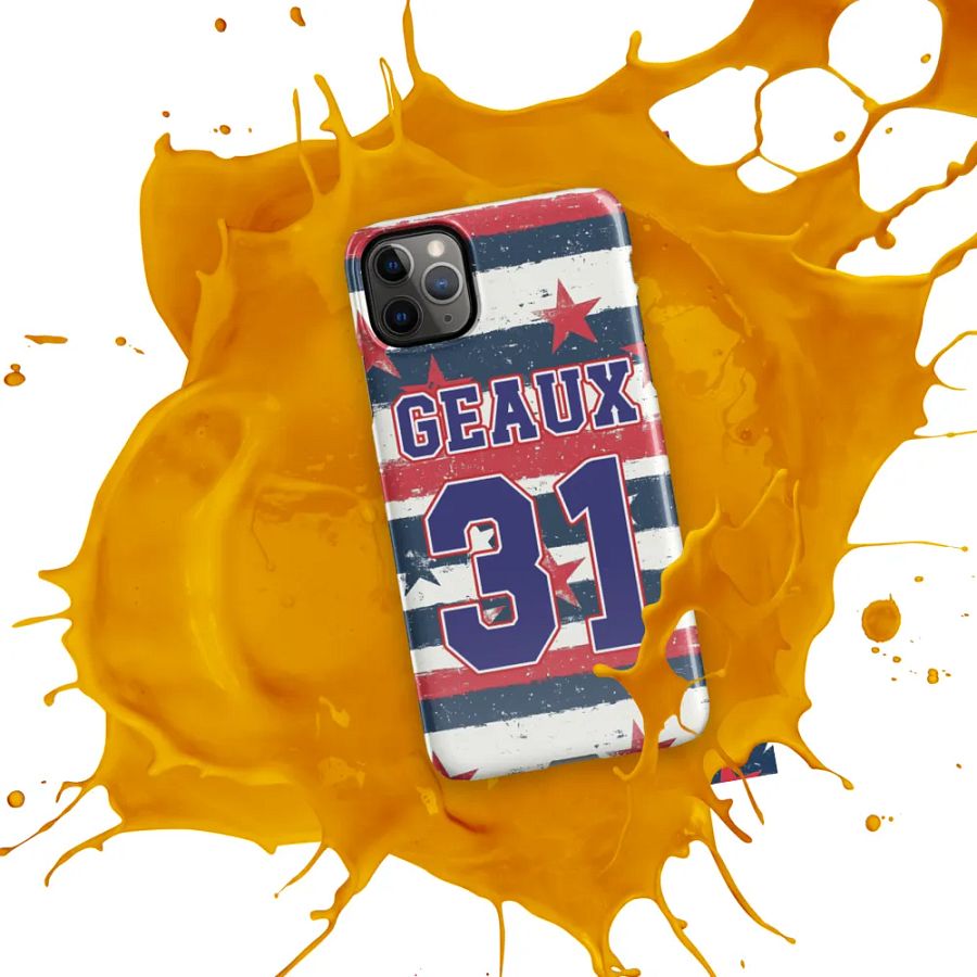 Geaux 31 Vintage Stars & Stripes iPhone Pattern Snap Case product image (53)