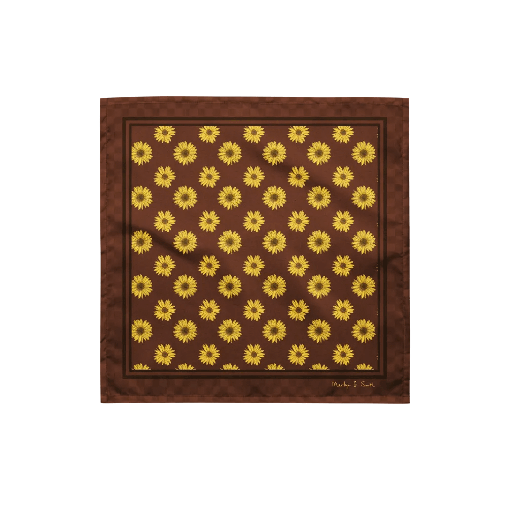 “Helianthus Sunflower Polka Dot” Bandana product image (1)