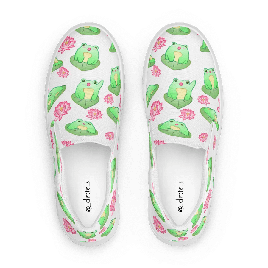 Kawaii Froggie Mens Slip On Shoes product image (2)