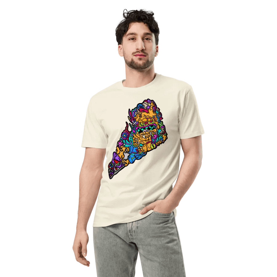 Chill Cat Tee Cream product image (3)