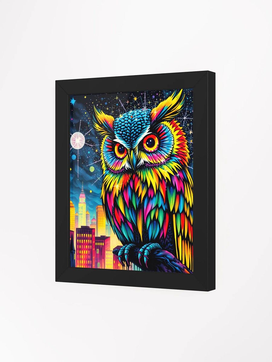 Neon Owl Cityscape Poster product image (15)
