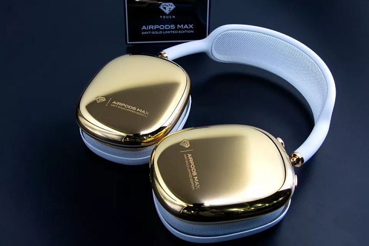 VIP TOUCH APPLE AIRPODS MAX 24KT GOLD LIMITED EDITION product image (1)