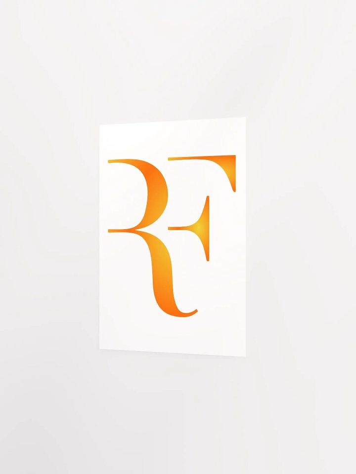 Living legend roger federrer austalian open Orange Gradient Poster product image (26)
