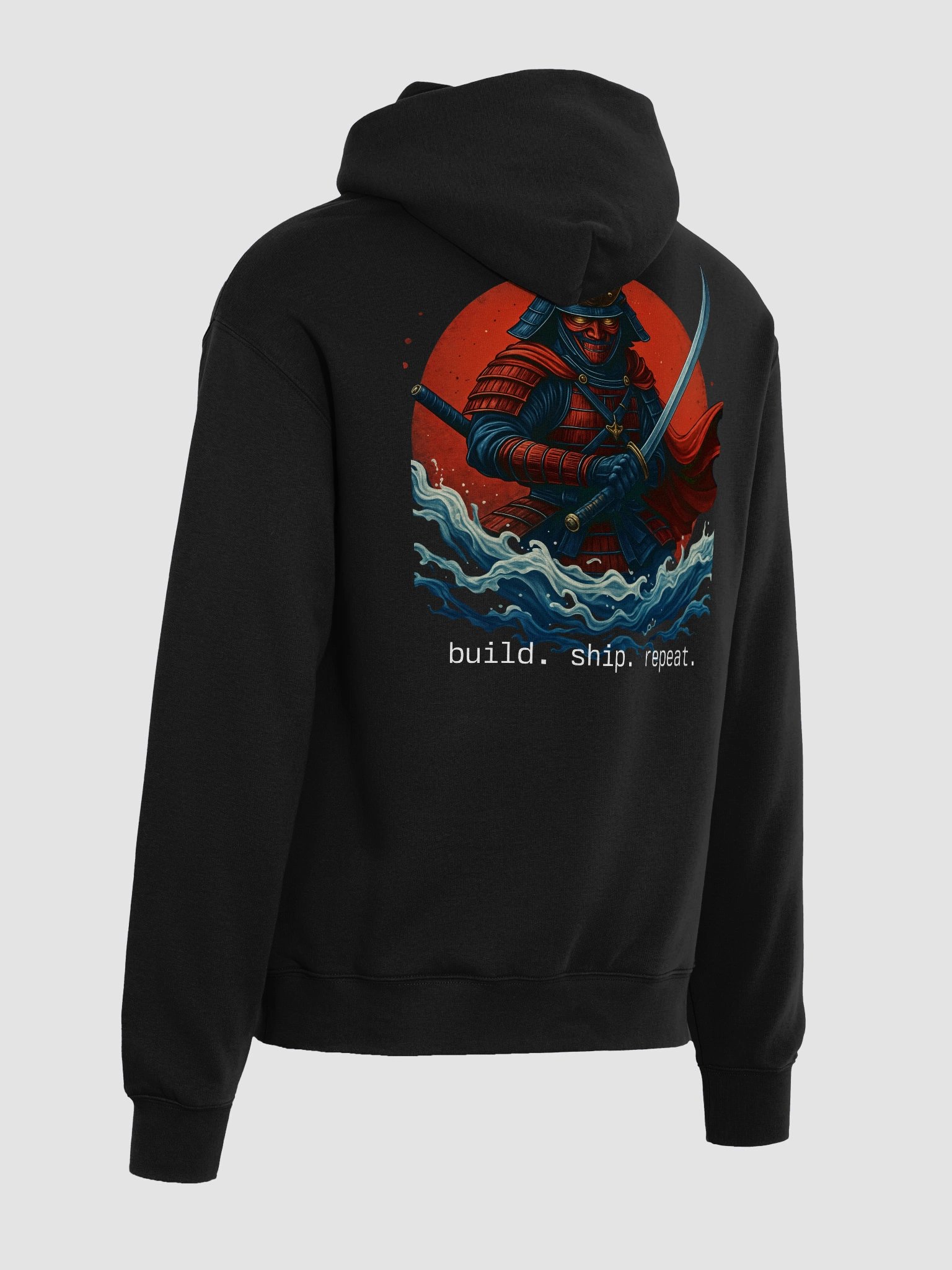 mitte.ai + build ⚔️ ship hoodie with samurai illustration product image (5)