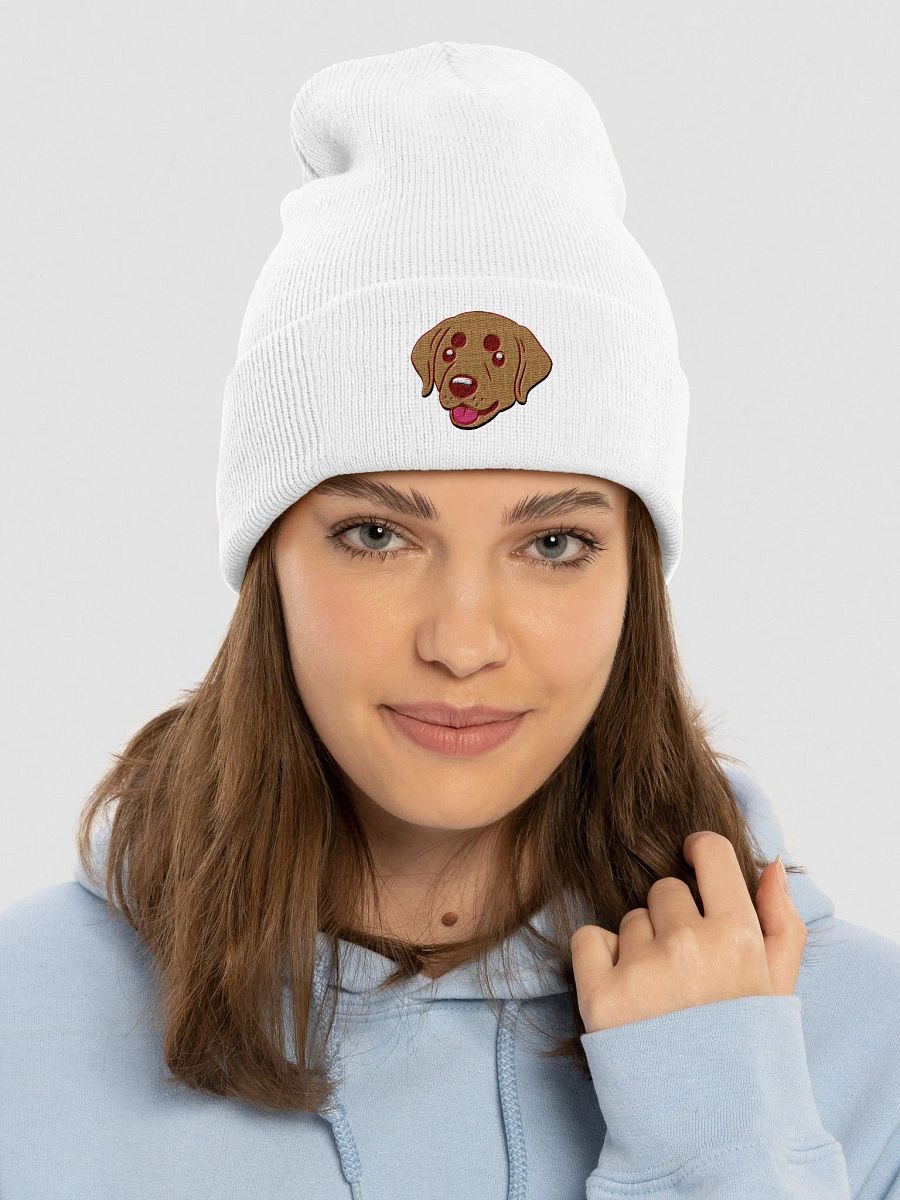 Smiling Labrador Retriever Pup Embroidered Beanie product image (3)