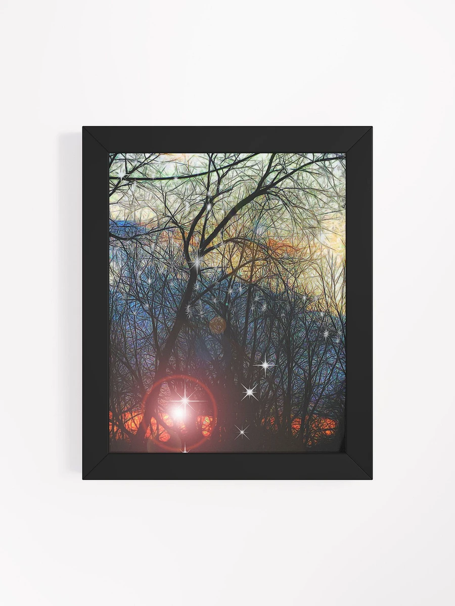 Feb Sunset Think of Snow Framed Poster product image (106)