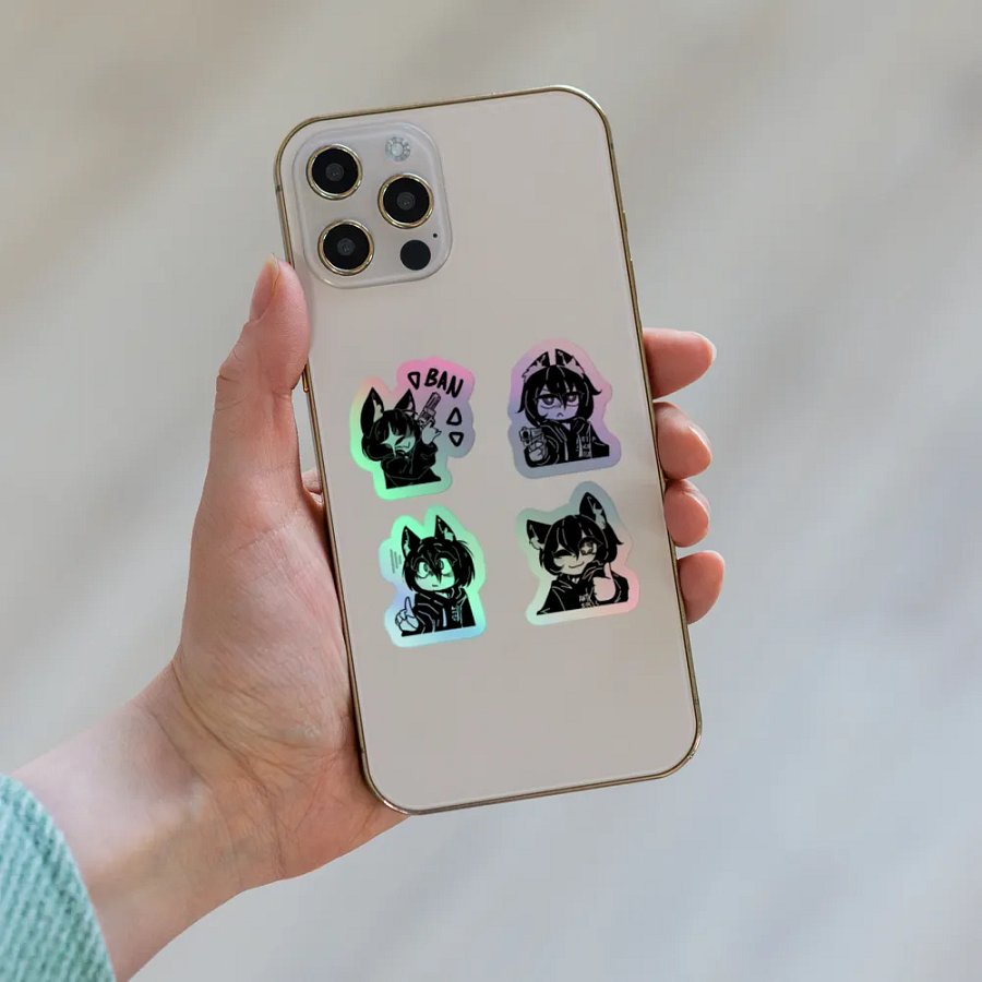 Møri Holographic Emote Sticker Pack 1 product image (8)