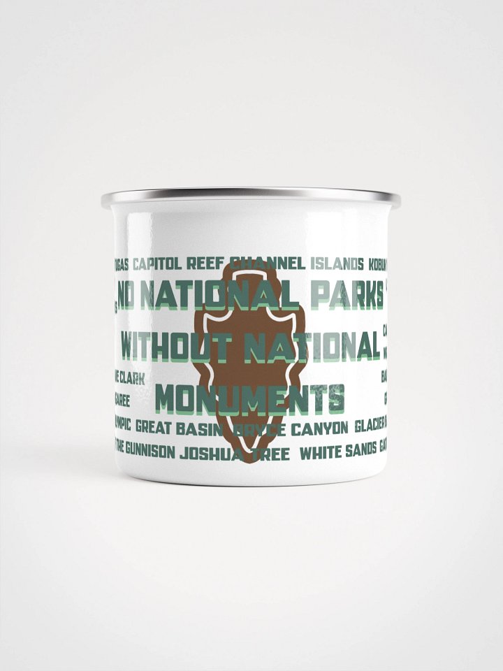 No National Parks without Monuments Enamel Mug product image (2)