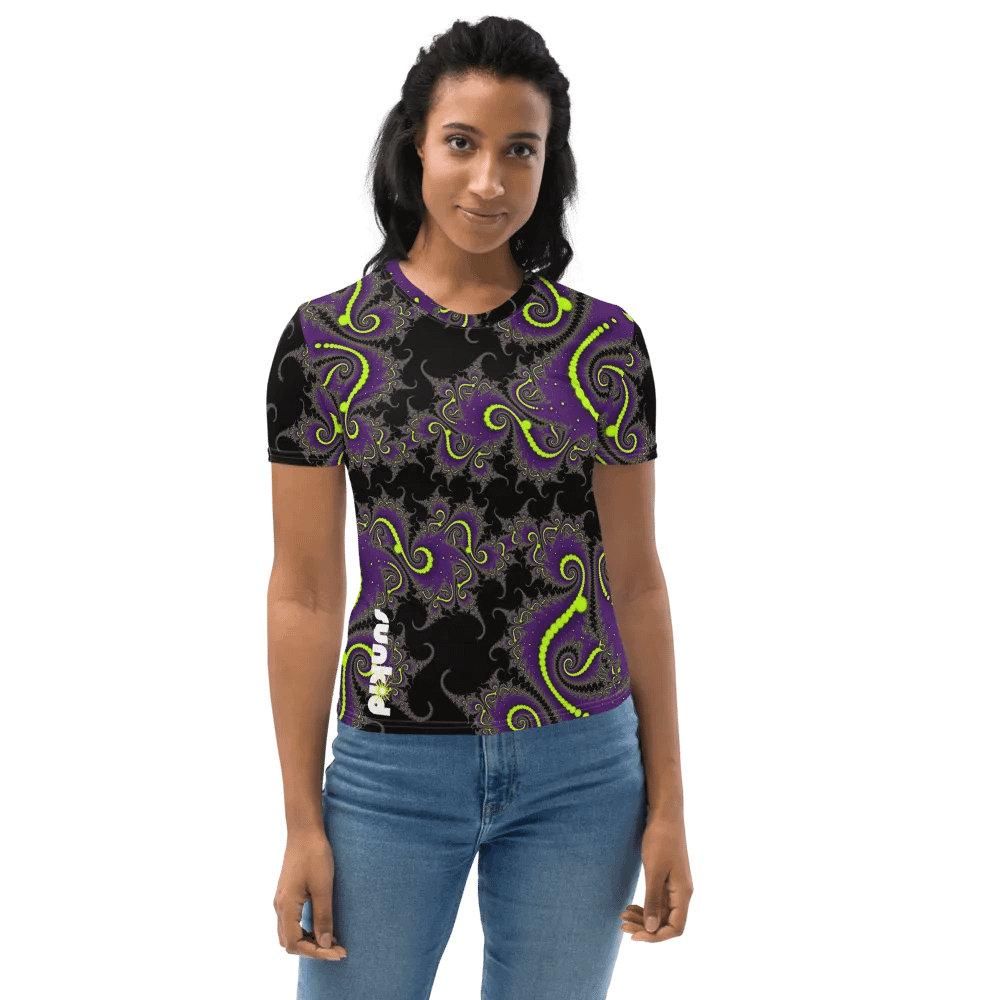 Fractal women's T-shirt - Acid Nights product image (7)