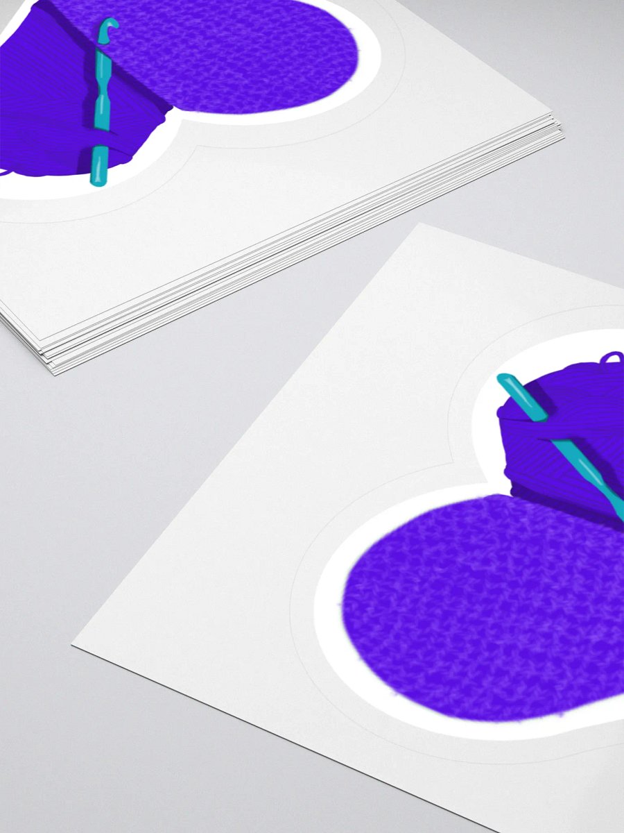 Crochet Love - Purple Sticker product image (10)