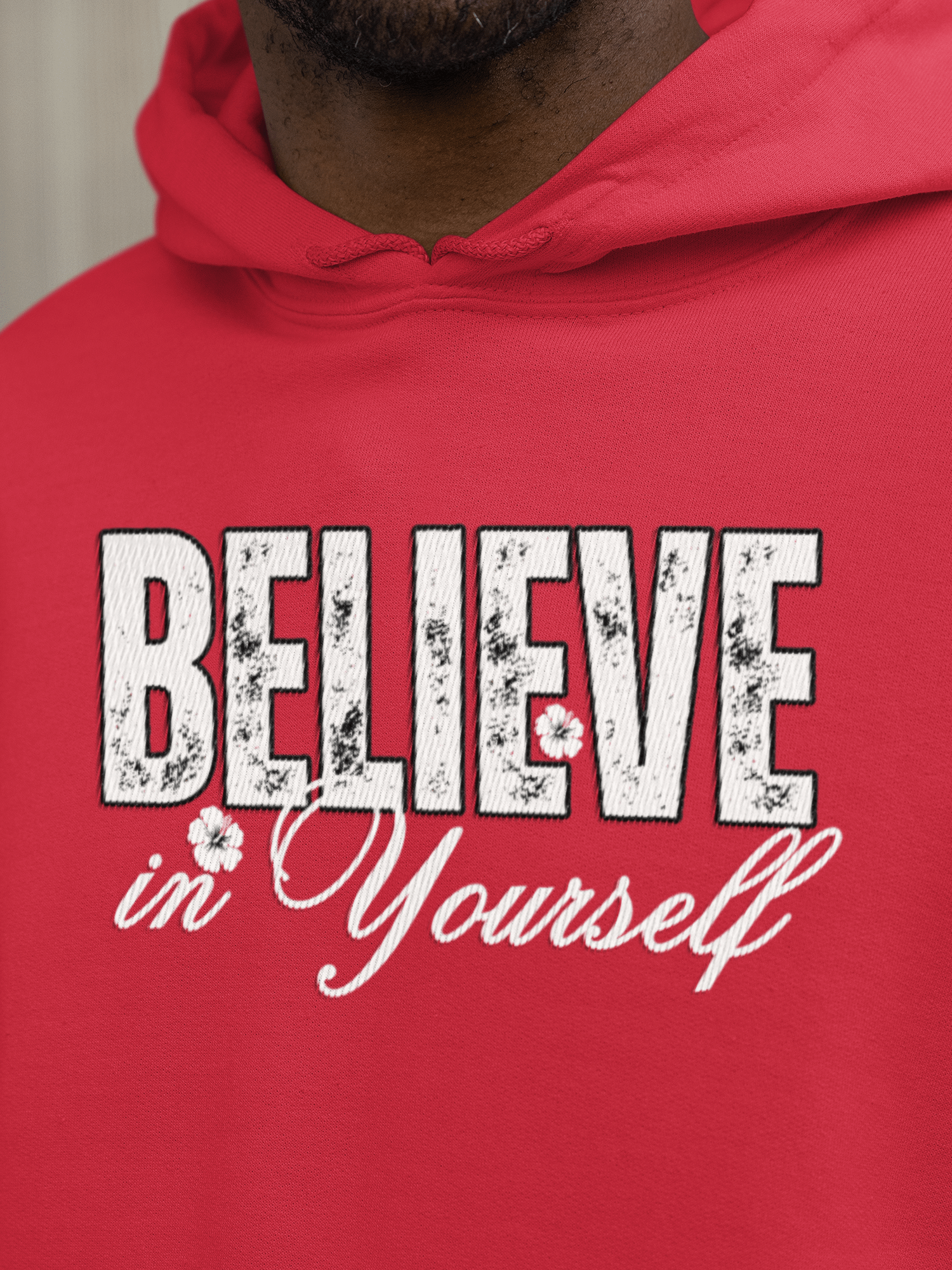 Believe In Yourself, Distressed Gildan Hoodie product image (8)