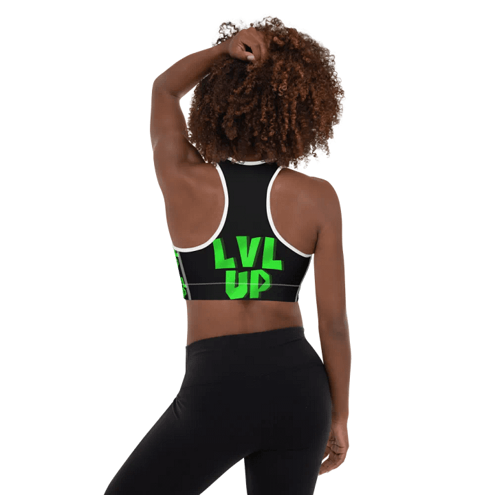 LVL UP Black Sports Bra product image (1)