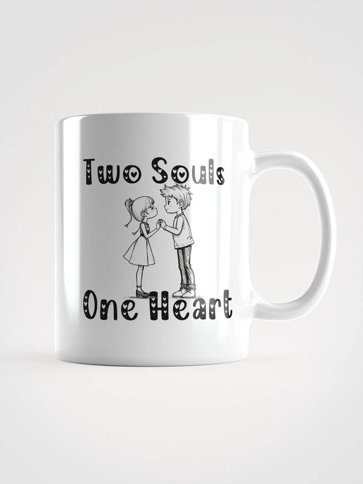 Two Souls One Heart White Glossy Mug product image (1)