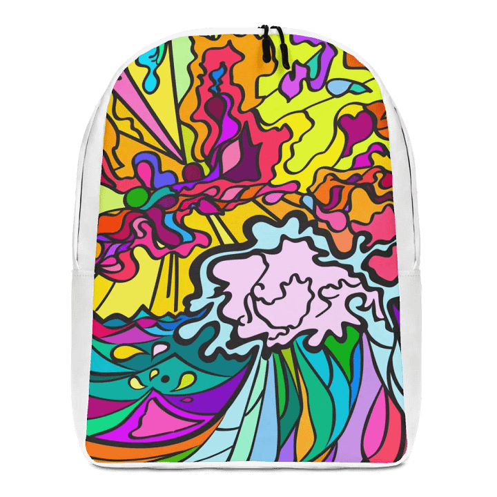 Vibrant Swirls Custom Backpack – Wave at Sunset product image (1)