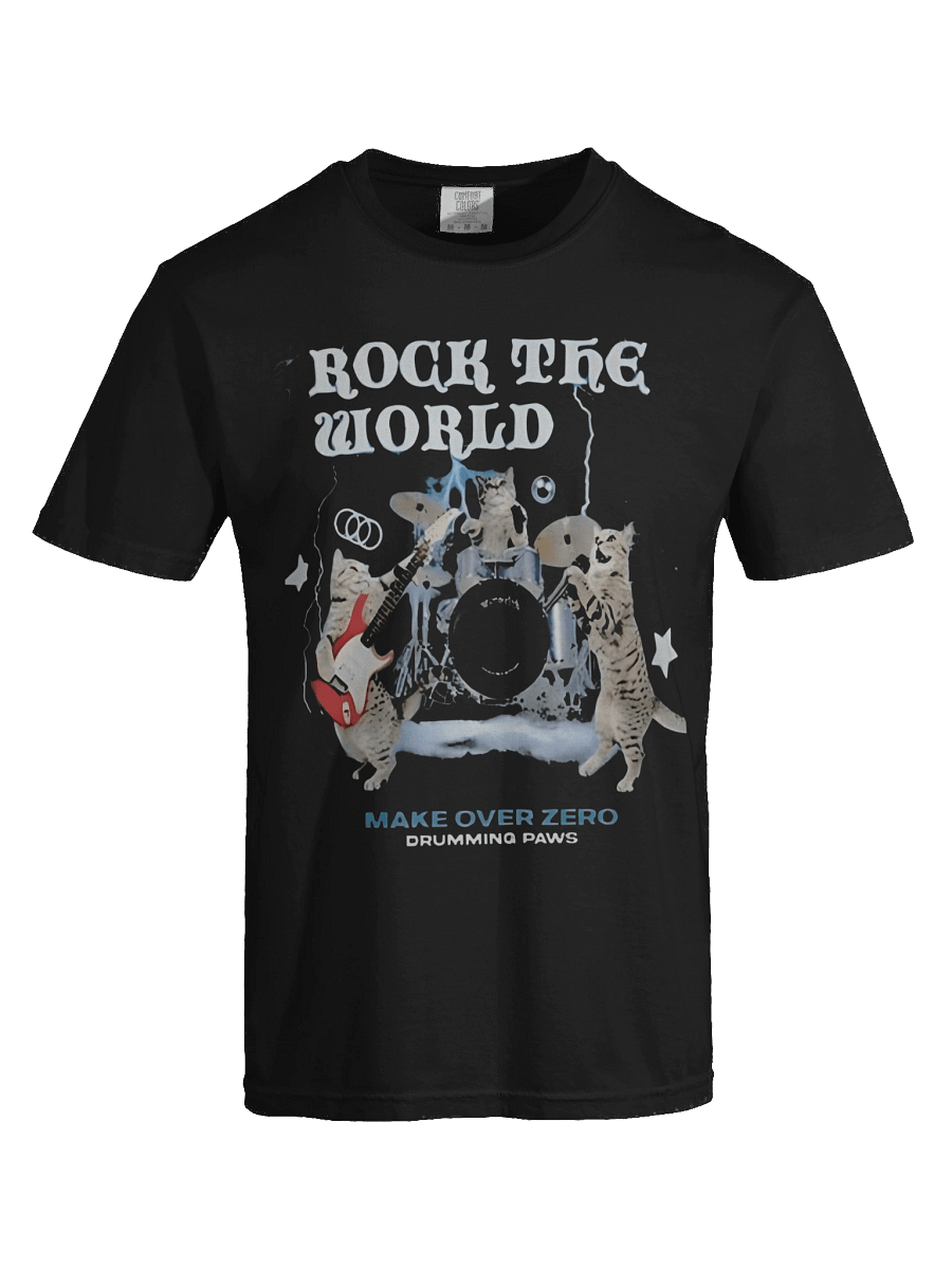 Rock Cat Digital Oversized Fit Short Sleeve T-Shirt product image (4)