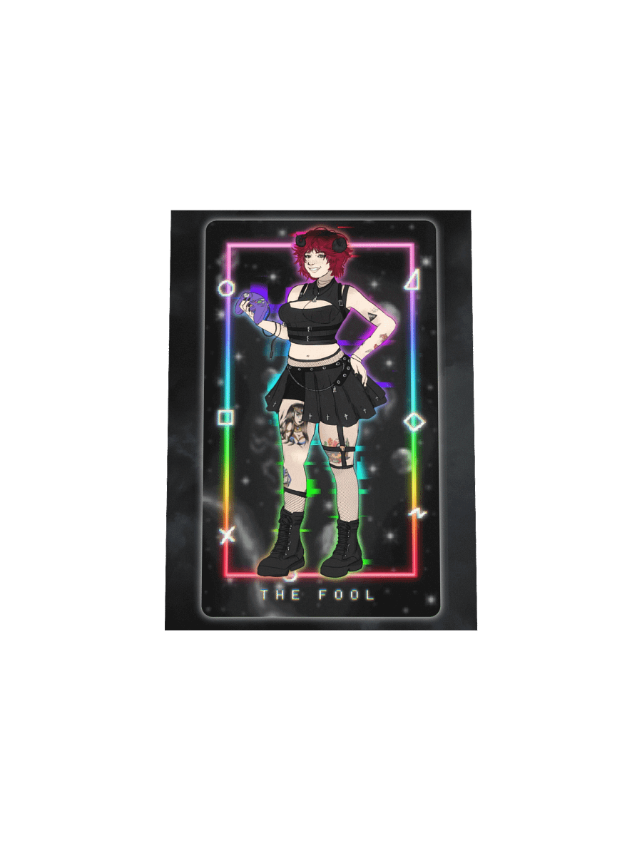 RAENBOU Neon Fool Tarot Poster product image (4)