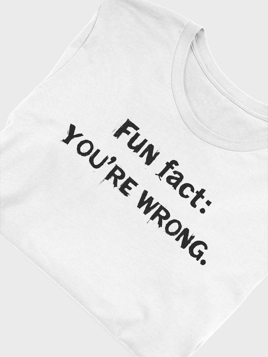 Fun Fact: You’re Wrong T-shirt product image (24)