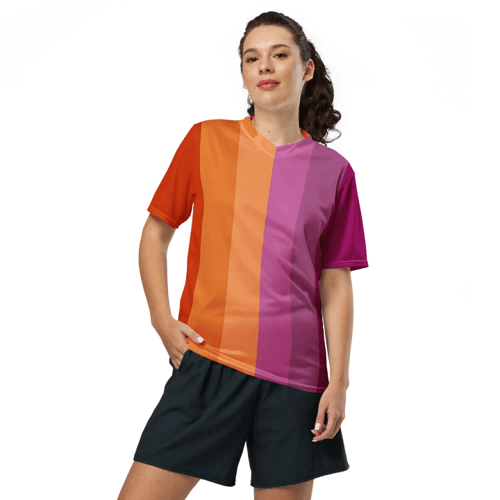 Lesbian Pride Flag - All-Over Print Jersey product image (2)