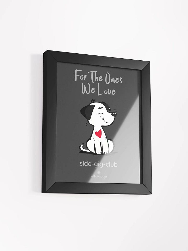 For the Ones We Love: Adorable Puppy Wall Art (Framed) product image (2)