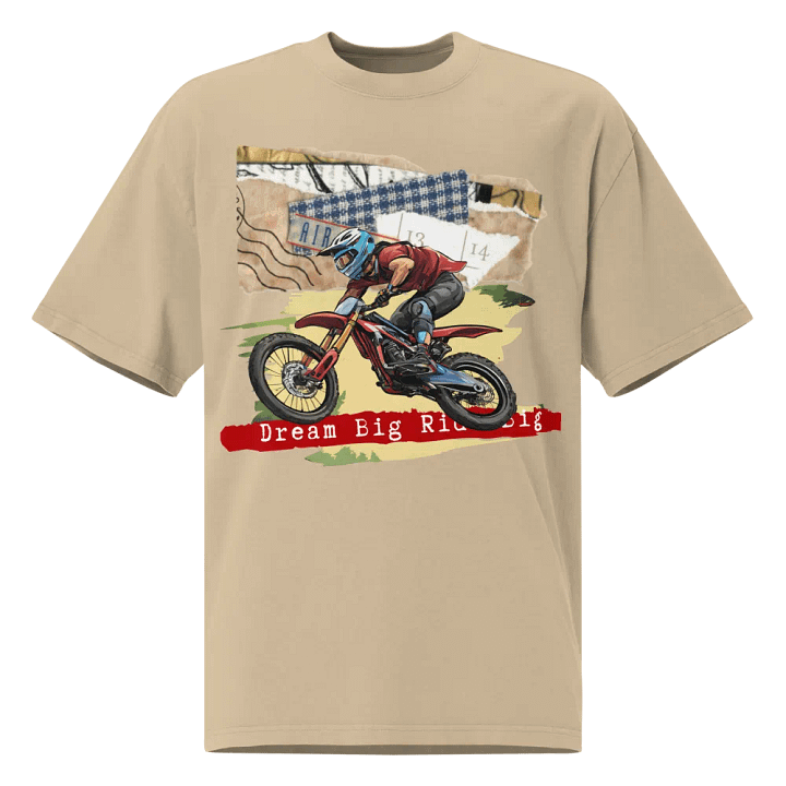 Dream big, ride big oversized t-shirt product image (2)
