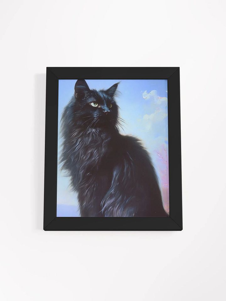 Majestic Midnight Cat Framed Poster product image (2)