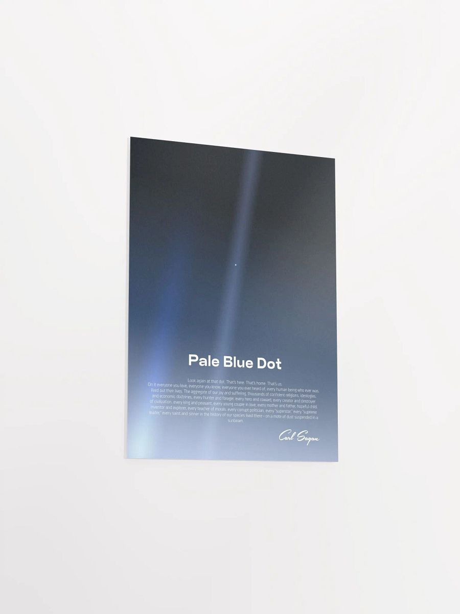 Pale Blue Dot poster, NASA Voyager 1 with Carl Sagan quote — Space poster product image (10)