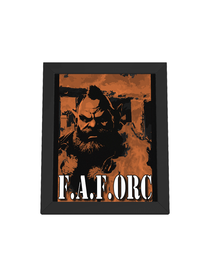 F.A.F. ORC - Fiery Stylized Framed Poster product image (2)