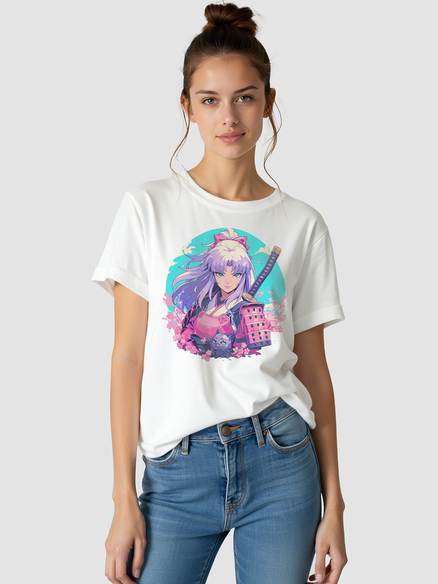 Samurai girl kawaii style T-Shirt product image (2)