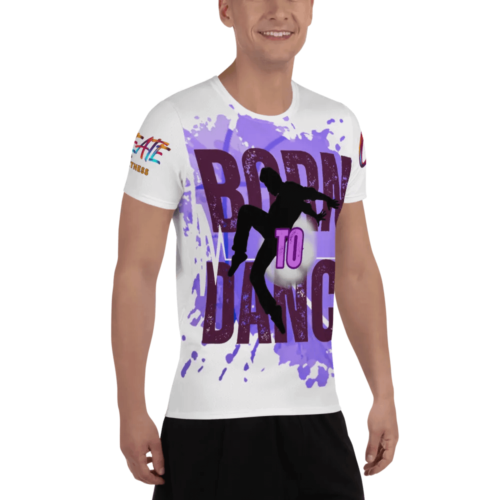 Born to Dance His Silhouette Huge Print Athletic Tee product image (12)