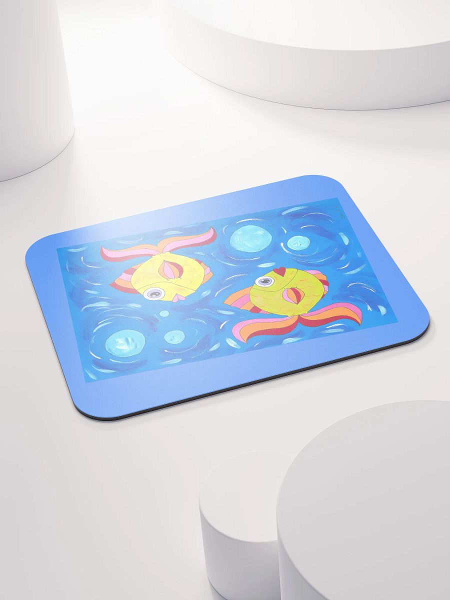 Fish style (art by Dina R.) acrylic painting picture - Classic Mouse Pad product image (4)