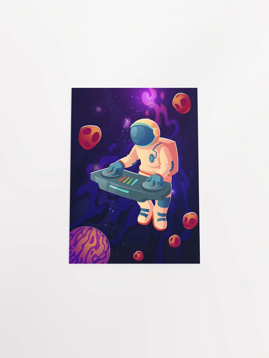 Astronaut DJ — space poster, synthwave space, neon space, aesthetic poster product image (9)