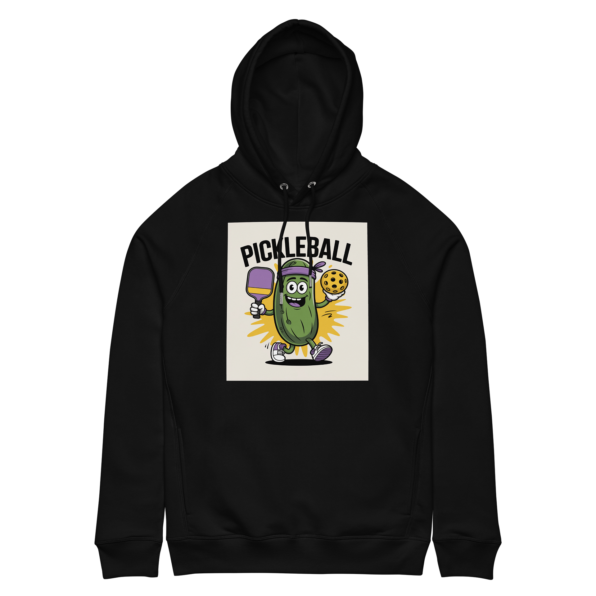 "Dill With It Pickleball Hoodie – Funny Pickle Character Sportswear" product image (9)