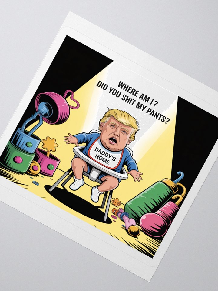 Trump Baby Sticker - Hilarious Political Satire | TDS Music product image (6)