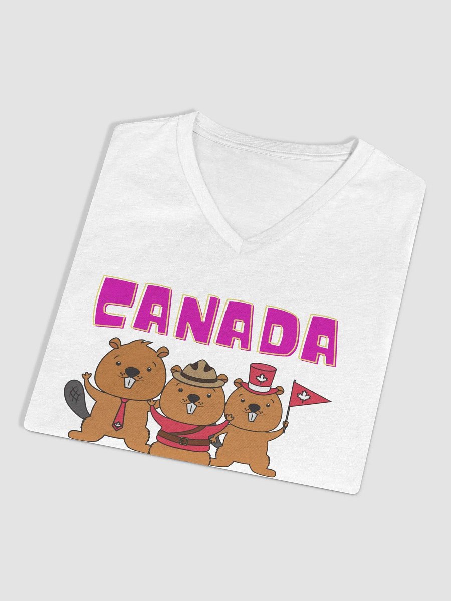 Canadian Critter Trio Women's V-Neck Tee product image (18)