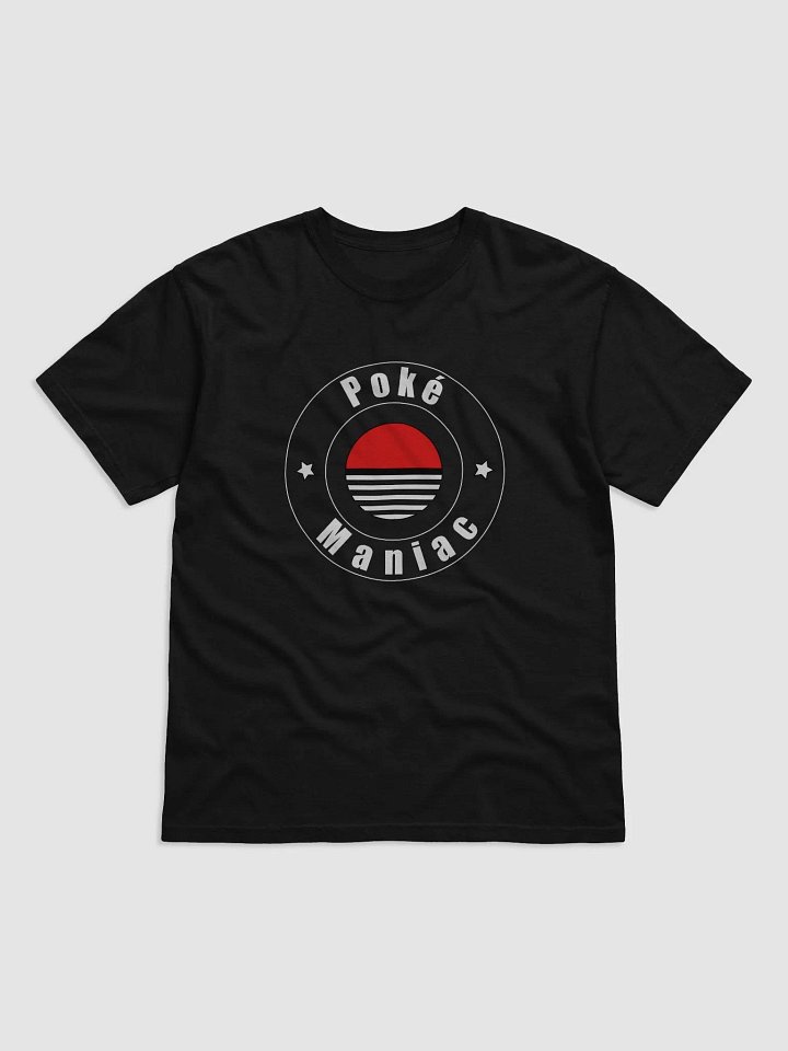 Pokemaniac Logo in White Unisex Tee product image (1)
