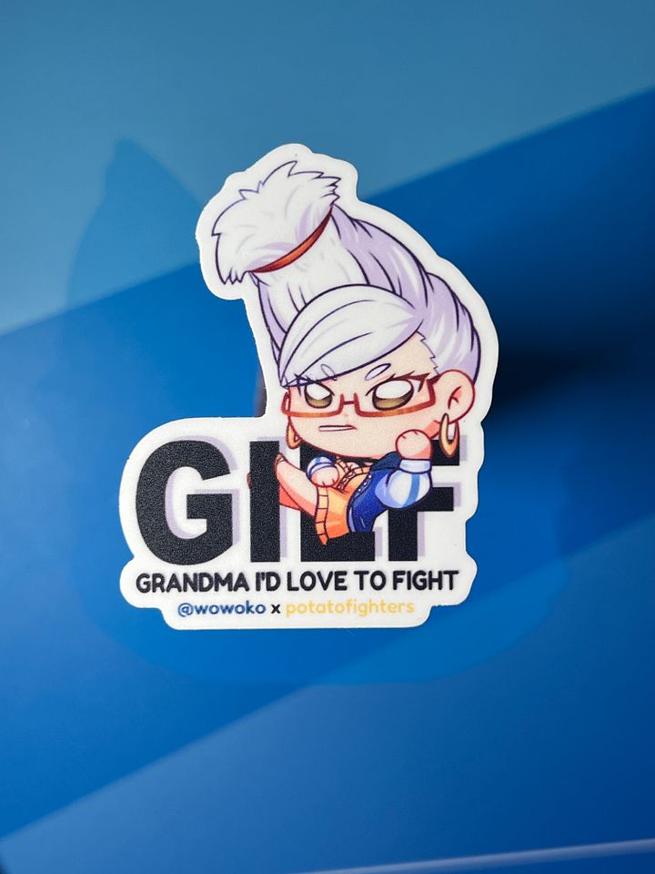 WoWoKo x Potato Fighters - GILF (Grandma I'd love to fight) Seiko - Sticker product image (2)