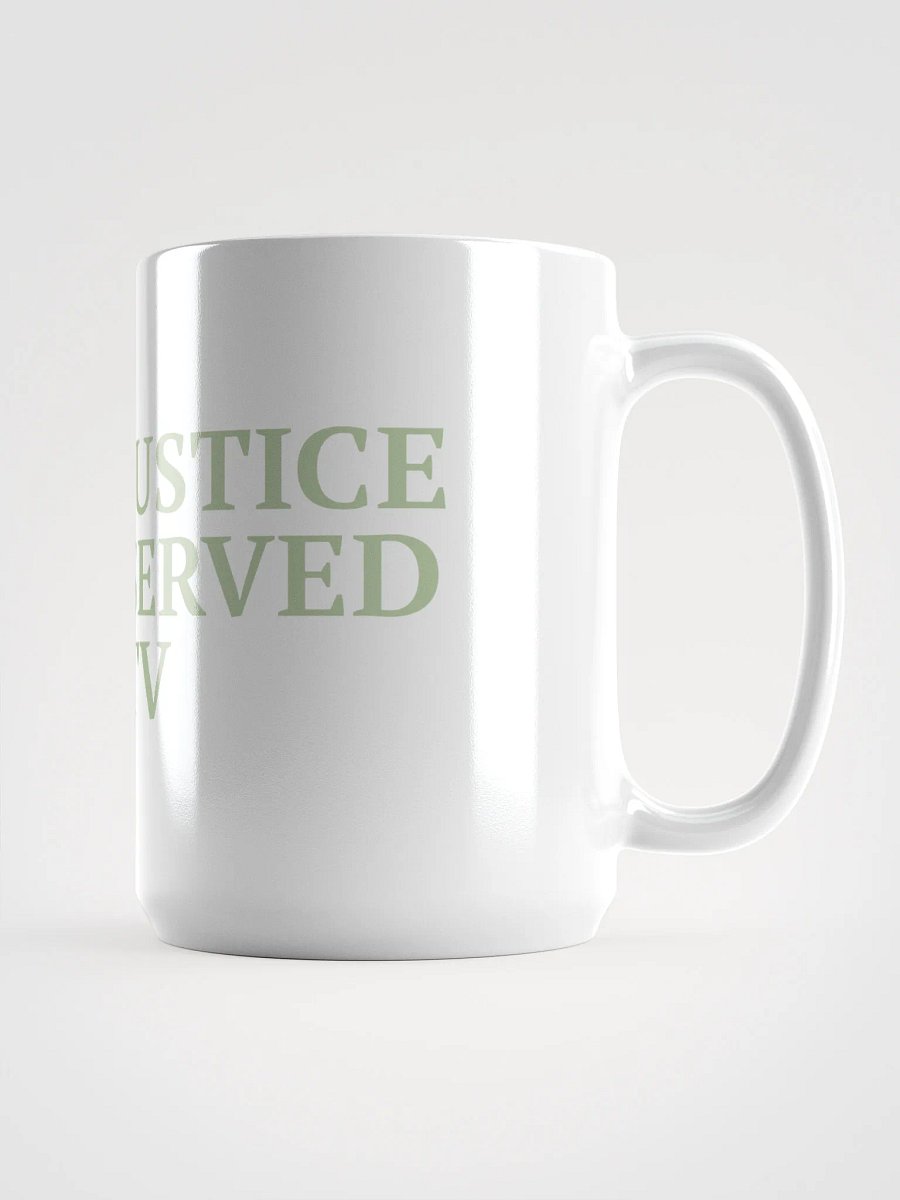 Justice Served TV White Glossy Mug product image (2)