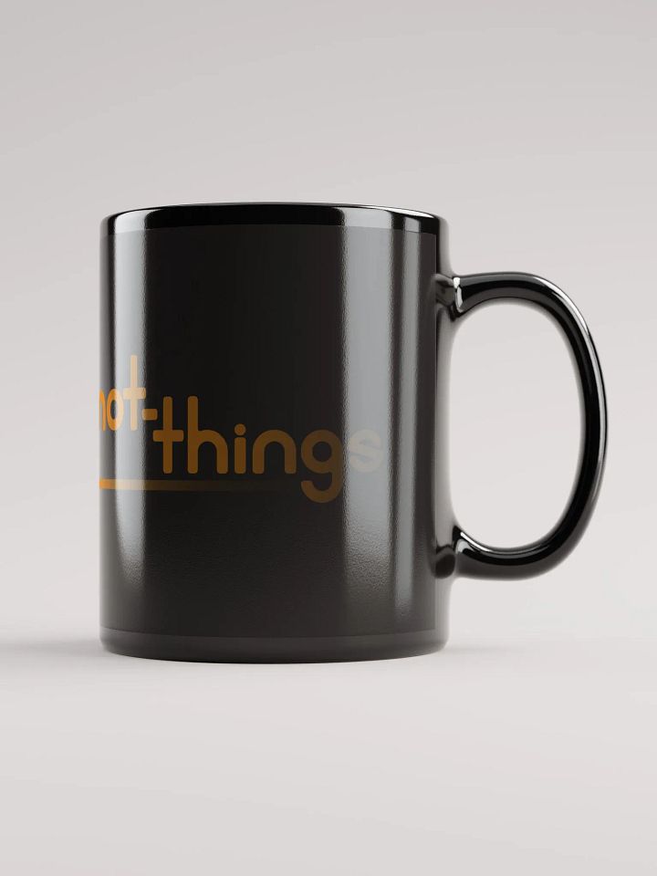 not-things logo and name mug (black) product image (1)
