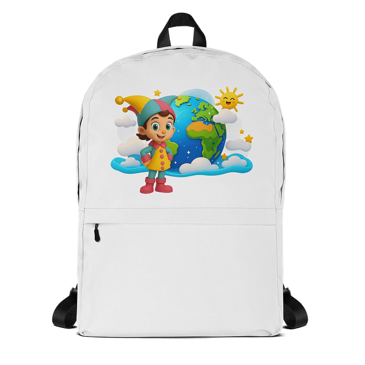 🌍 JessyJesty “Earth Adventure” Backpack – Colorful, Eco-Inspired Style for Daily Explorers product image (1)