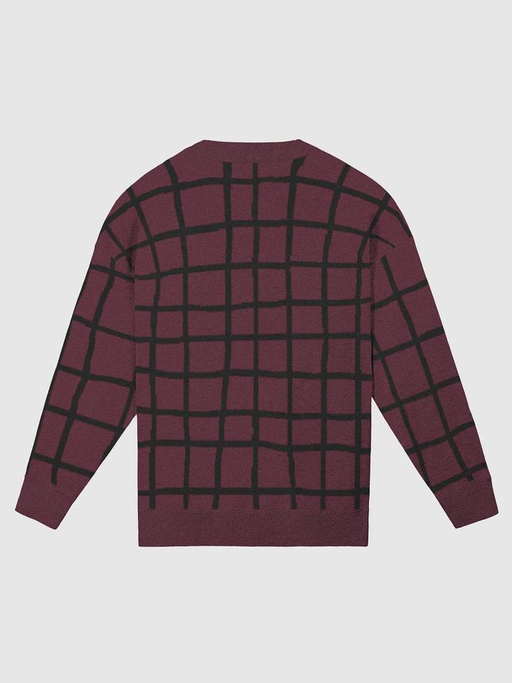 CozyGrid Unisex Sweater - Burgundy product image (2)